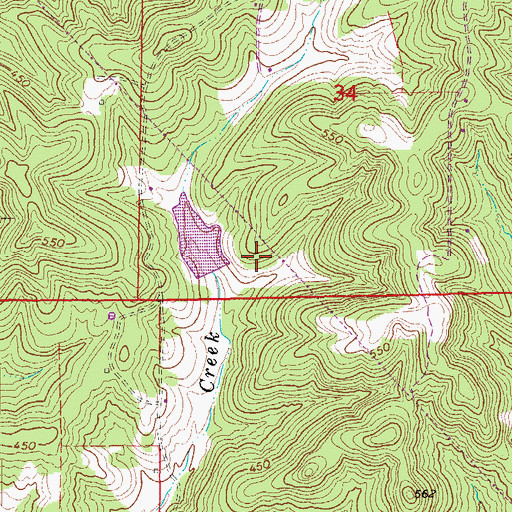 Topographic Map of Lost Lake Dam, AR
