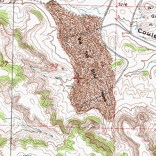 Topographic Map of 01N41E27DBAD01 Well, MT