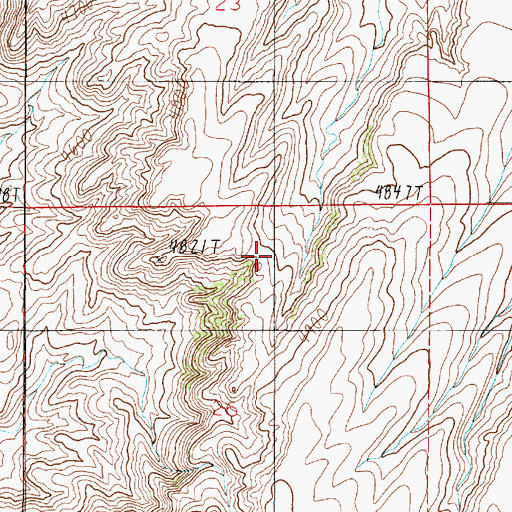 Topographic Map of 01N02E26AB__01 Well, MT