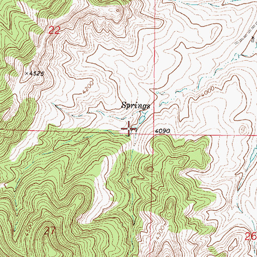 Topographic Map of 01N39E22DDD_01 Well, MT