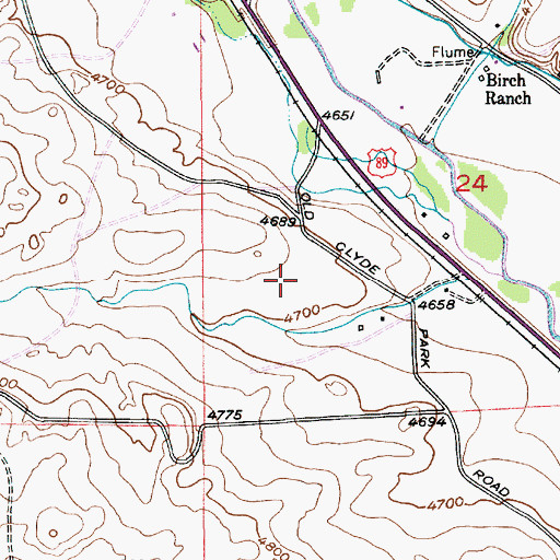 Topographic Map of 01N09E24C___01 Well, MT