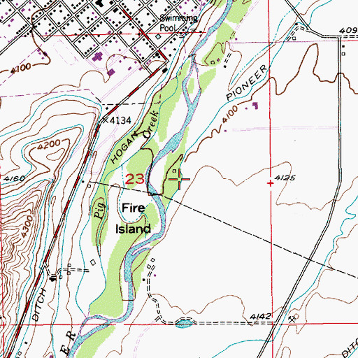 Topographic Map of 01N14E23ACDD01 Spring, MT