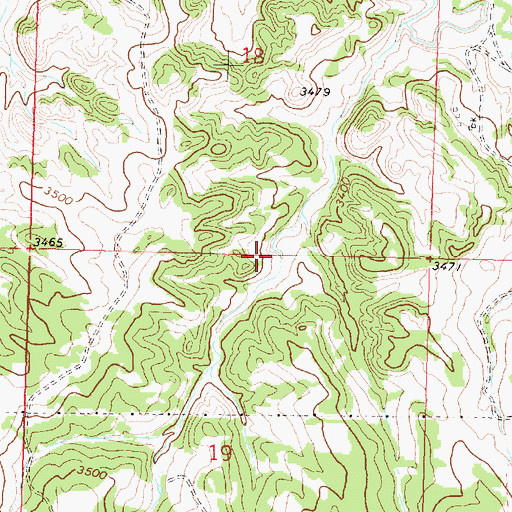 Topographic Map of 01N38E18DCCD01 Spring, MT