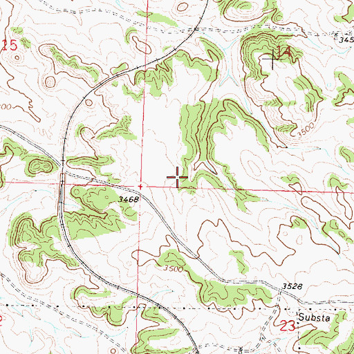 Topographic Map of 01N37E14CCDC01 Spring, MT