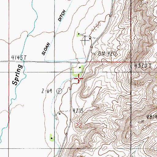 Topographic Map of 01N02E22AB__01 Well, MT