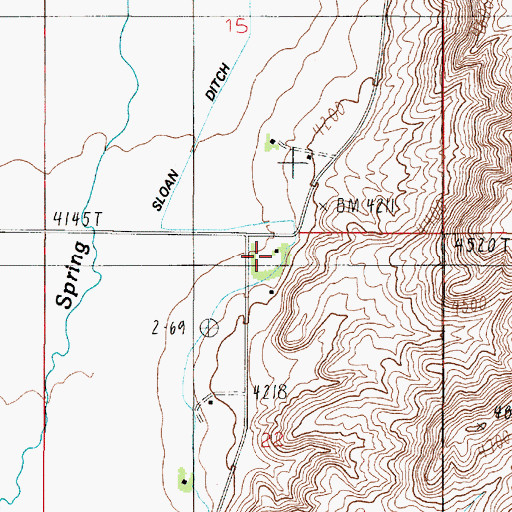 Topographic Map of 01N02E22ABBB01 Well, MT