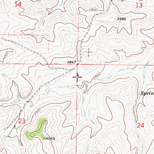 Topographic Map of 01N39E24BBBC01 Well, MT