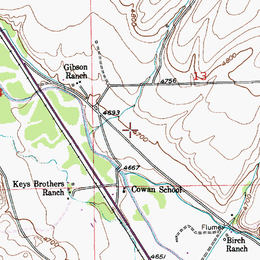 Topographic Map of 01N09E13C___01 Well, MT