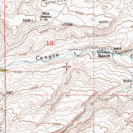 Topographic Map of 01N09E18D___01 Spring, MT