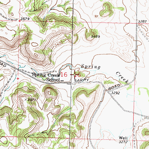 Topographic Map of 01N37E16ACCC01 Well, MT