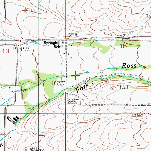 Topographic Map of 01N06E18CB__02 Well, MT