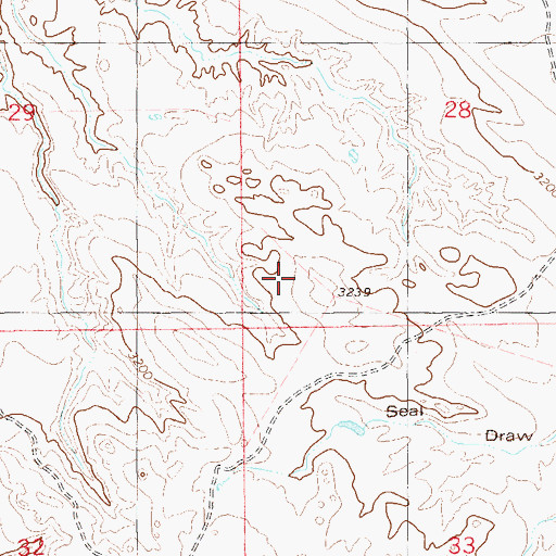 Topographic Map of 01N57E18DAA_01 Well, MT