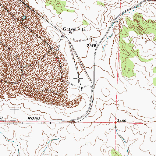 Topographic Map of 01N42E17DBDA01 Well, MT