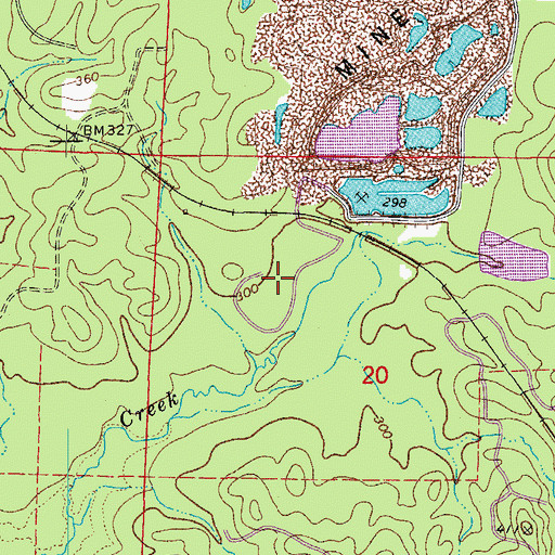 Topographic Map of Holding Pond Number Two Reservoir, AR