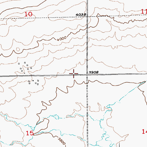 Topographic Map of 01N22E11CCCC01 Well, MT