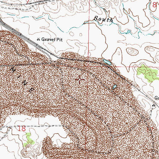 Topographic Map of 01N42E18ADAB01 Well, MT