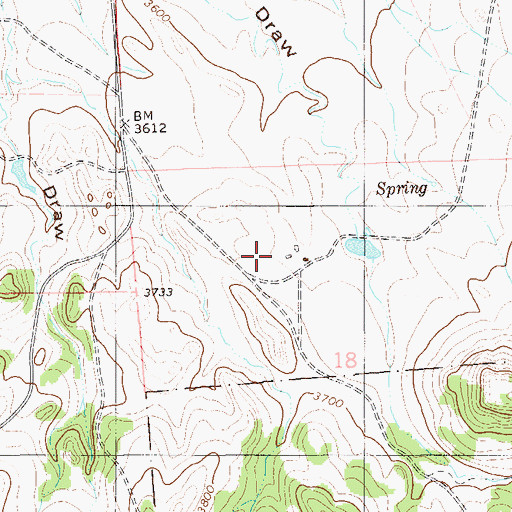 Topographic Map of 01N58E18BACD01 Well, MT