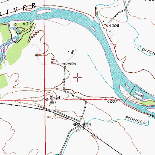Topographic Map of 01N15E07C___01 Well, MT