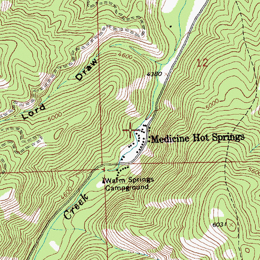 Topographic Map of 01N20W12CCD_01 Spring, MT