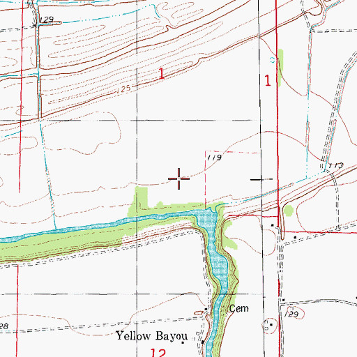 Topographic Map of Connerly Bayou Pumping Station Dam, AR