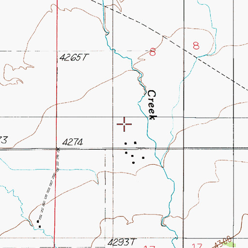 Topographic Map of 01N04E08CD__01 Well, MT