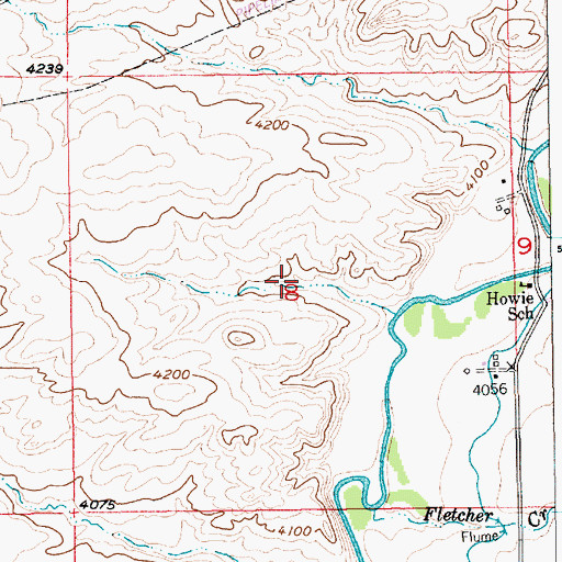 Topographic Map of 01N16E08____01 Well, MT