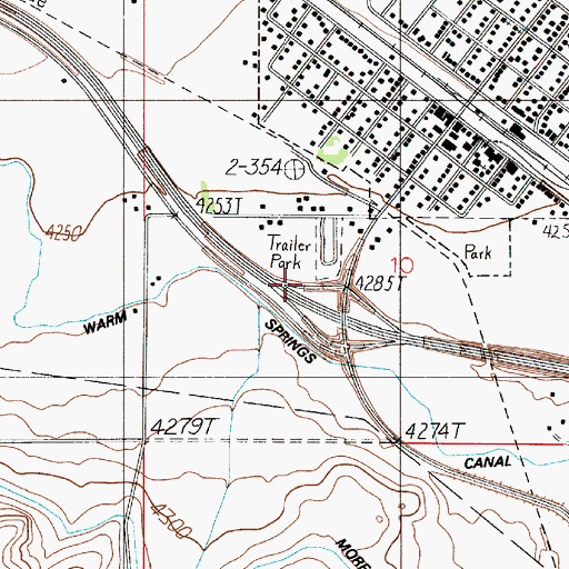 Topographic Map of 01N03E10CA__01 Well, MT