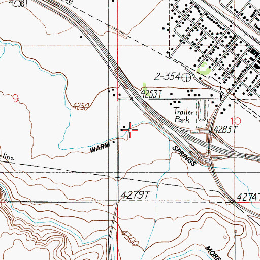 Topographic Map of 01N03E10CB__01 Well, MT