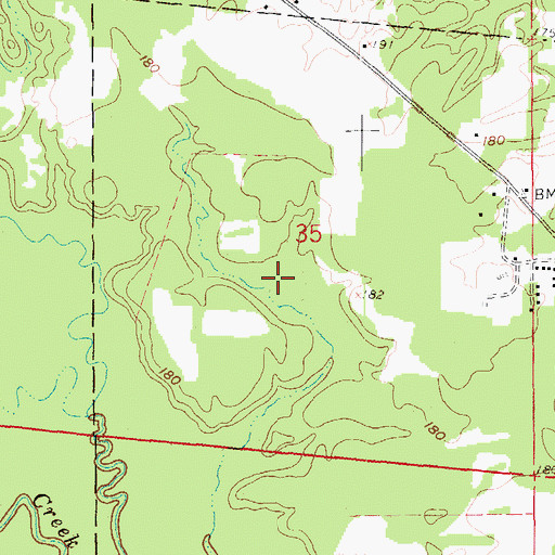 Topographic Map of Wells Lake, AR