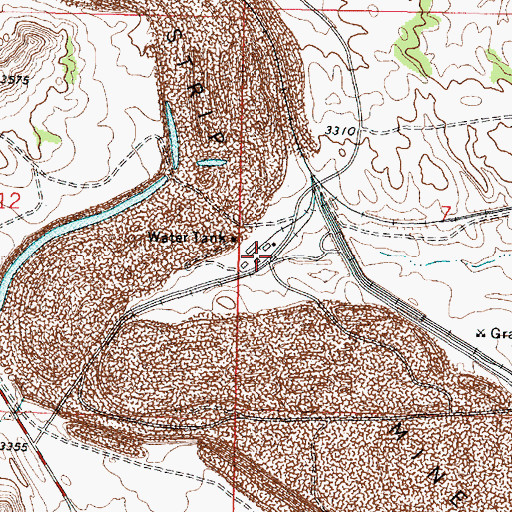 Topographic Map of 01N42E07CBBC01 Well, MT
