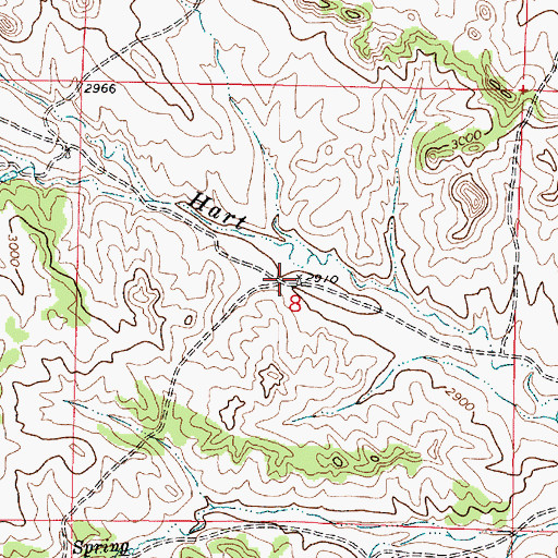 Topographic Map of 01N44E08ACCB01 Well, MT