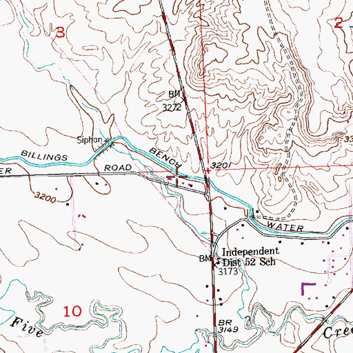 Topographic Map of 01N26E10ABBA01 Well, MT