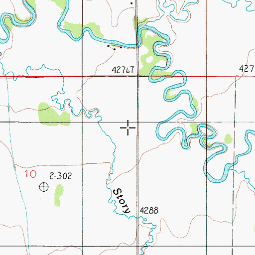 Topographic Map of 01N04E10AADD01 Well, MT