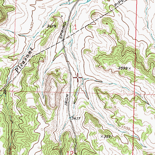 Topographic Map of 01N36E01DCBD01 Spring, MT