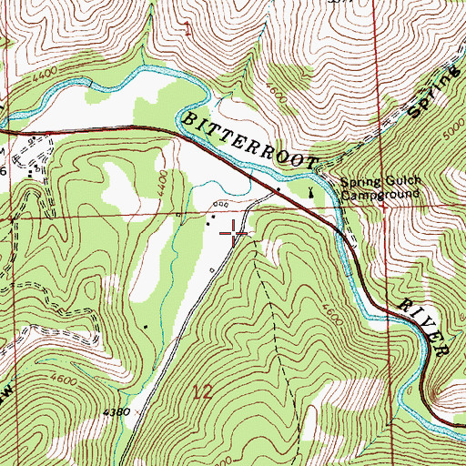 Topographic Map of 01N20W12ABAB01 Well, MT