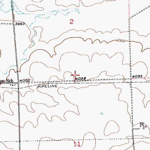 Topographic Map of 01N21E14ABBC01 Well, MT
