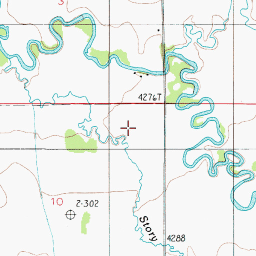Topographic Map of 01N04E10AA__01 Well, MT