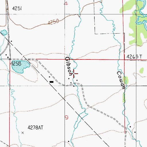 Topographic Map of 01N04E09AB__01 Well, MT