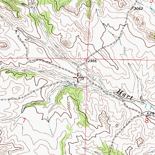 Topographic Map of 01N44E07AADA01 Well, MT