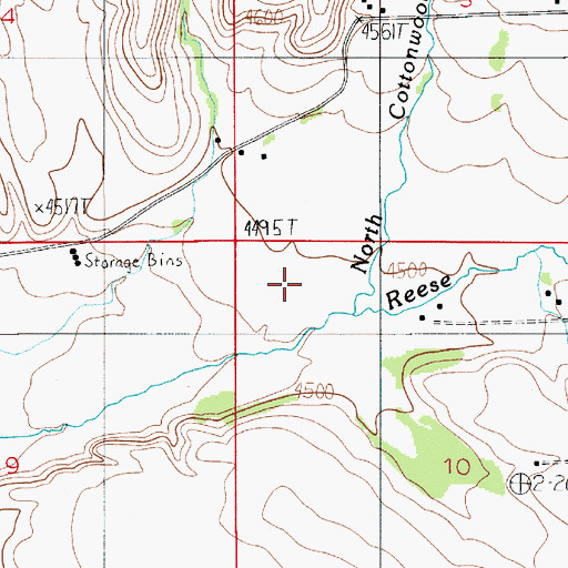 Topographic Map of 01N03E10BB__01 Well, MT