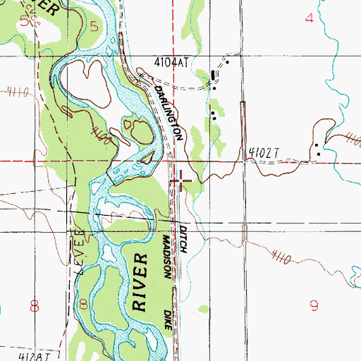 Topographic Map of 01N02E09BBB_01 Well, MT