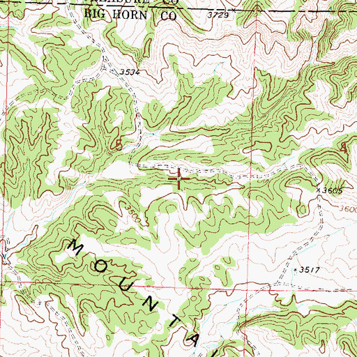 Topographic Map of 01N38E05DABC01 Well, MT