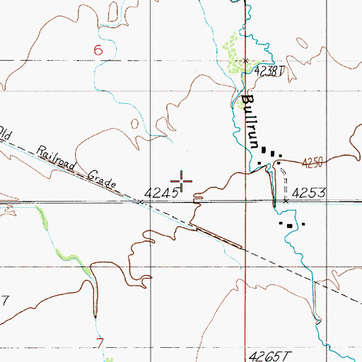 Topographic Map of 01N04E06DDC_02 Well, MT