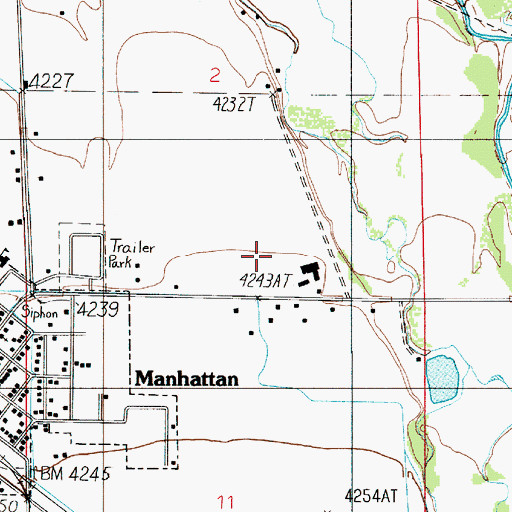 Topographic Map of 01N03E02DC__01 Well, MT