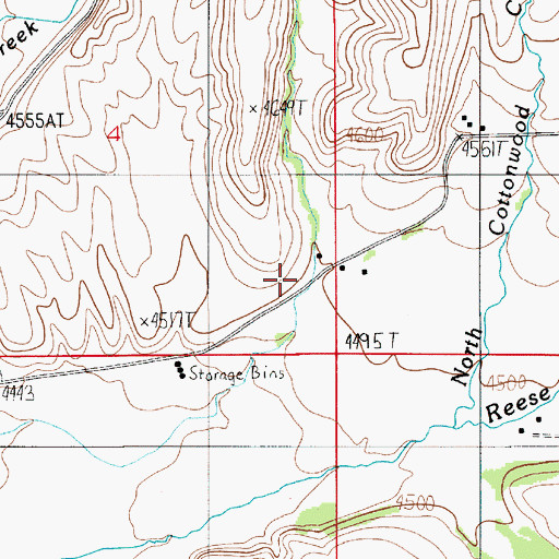 Topographic Map of 01N05E04DD__01 Well, MT