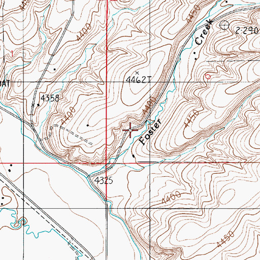 Topographic Map of 01N05E06CC__01 Well, MT