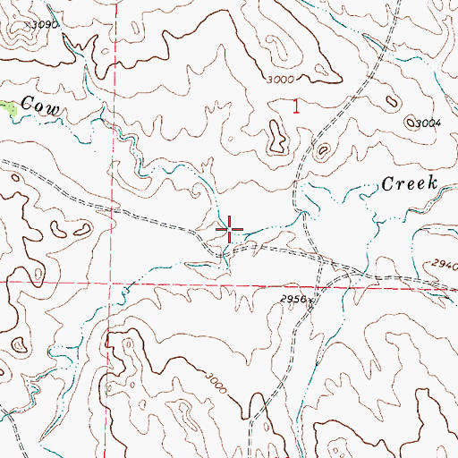 Topographic Map of 01N42E01CDB_01 Spring, MT