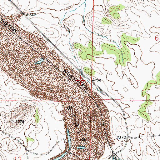 Topographic Map of 01N41E01DDAC02 Well, MT