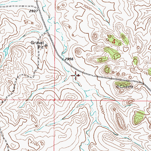 Topographic Map of 01N47E04CCAA01 Well, MT