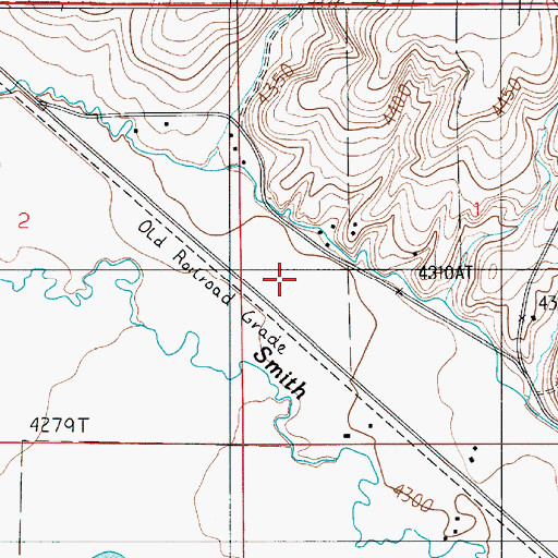 Topographic Map of 01N04E01CB__01 Well, MT